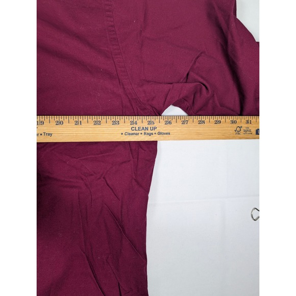 Brooks Brothers Vintage Men's L Burgundy Cotton Button Down Sport Shirt - Picture 5 of 7